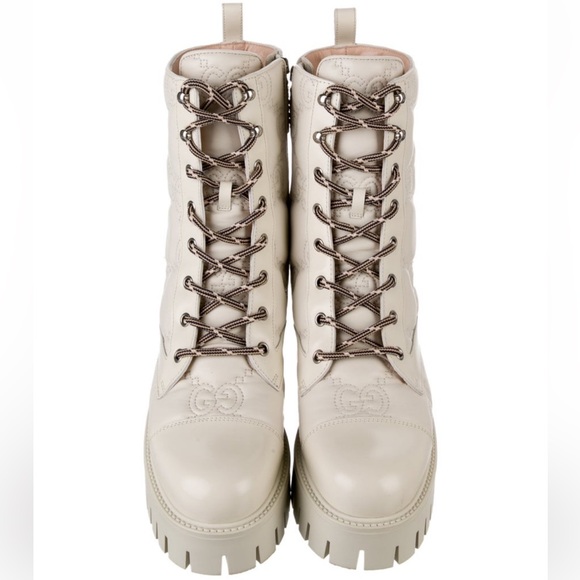 Gucci GG Logo Leather boots - Picture 2 of 5